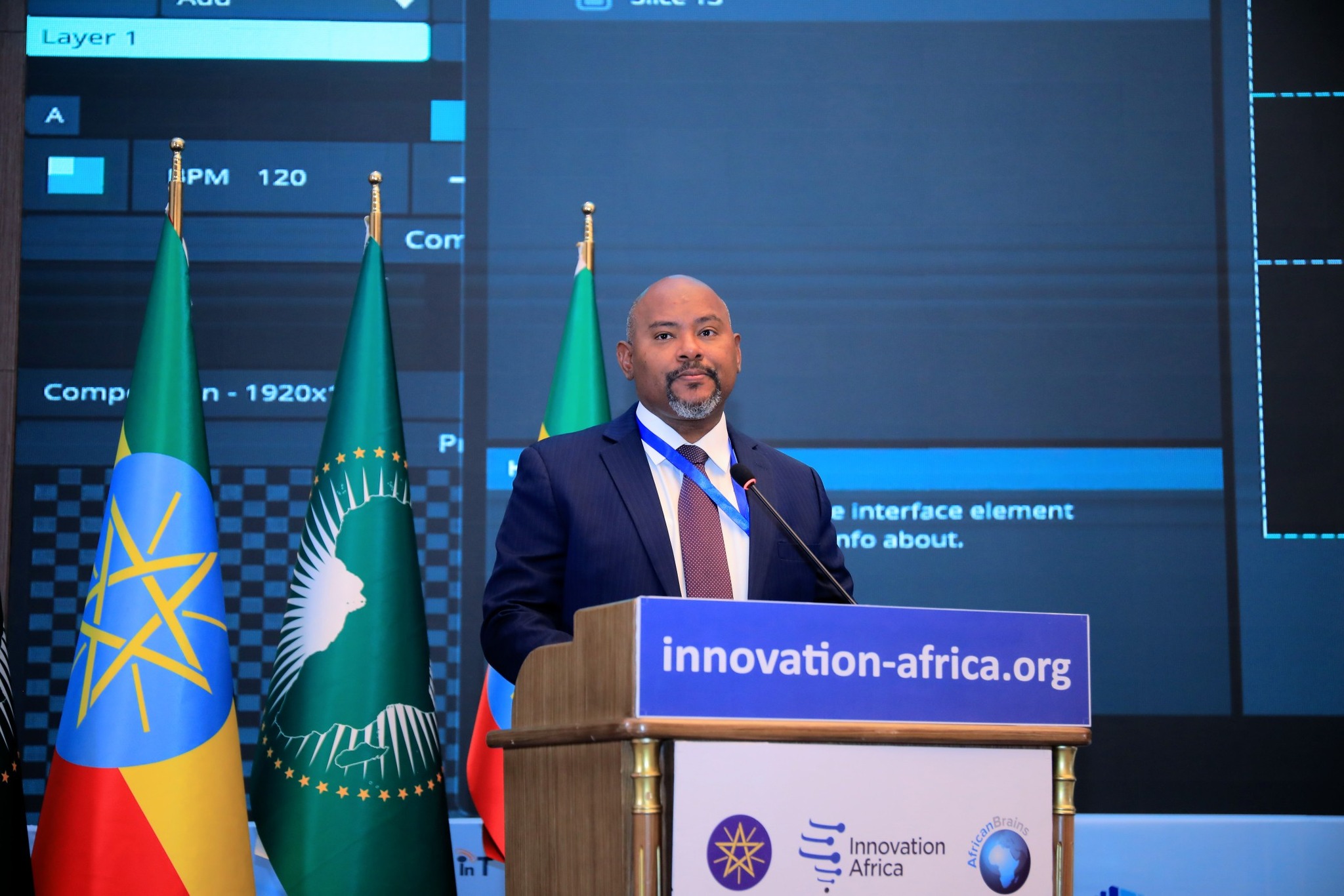 H.E Minister Dr. Belete Molla Getahun stated that Innovation Africa 2025 has an important role to lead a technology-developed Africa.