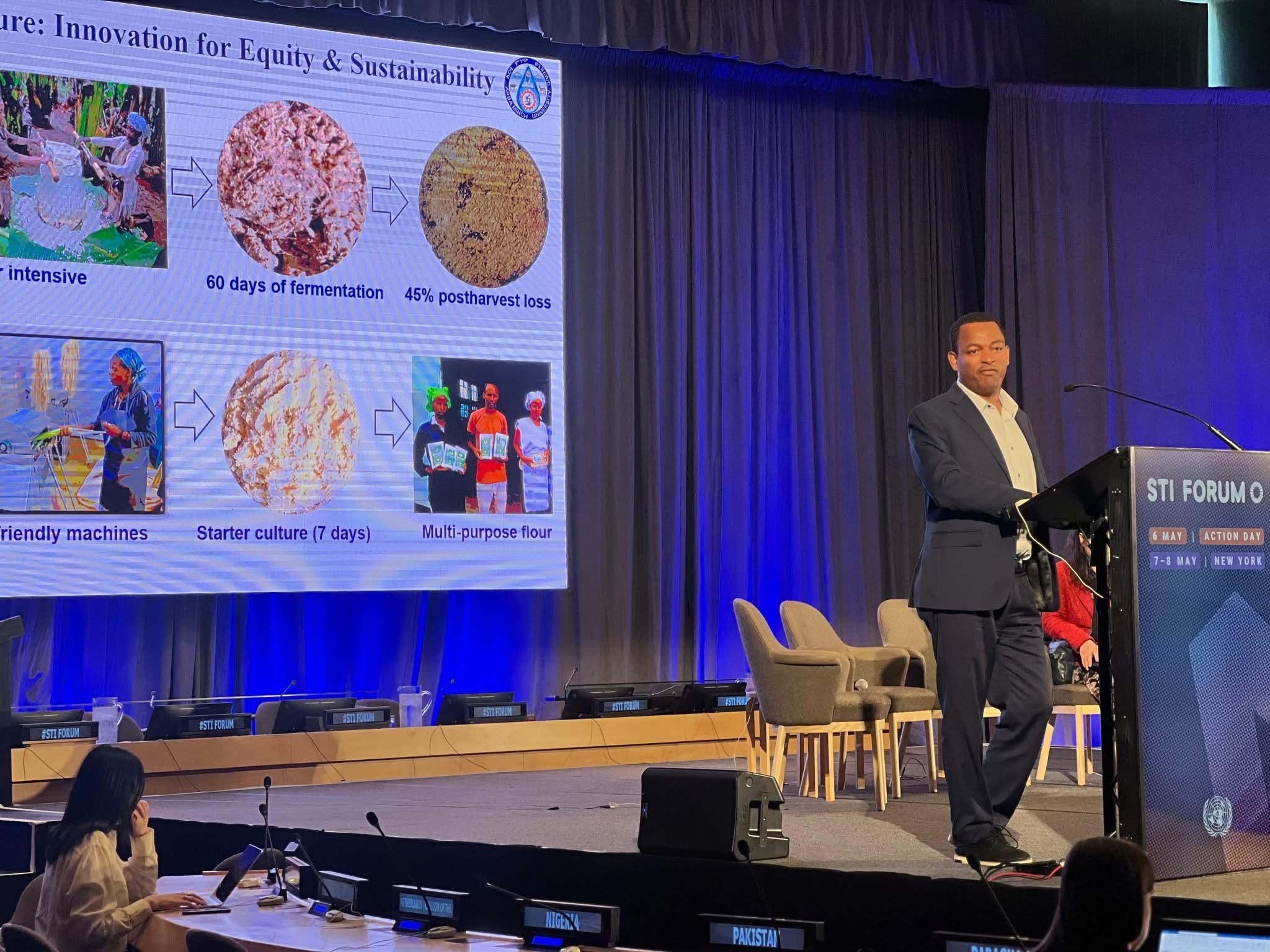 Research and innovation that can produce foods with added value has been displayed at the United Nations Headquarters. ==================