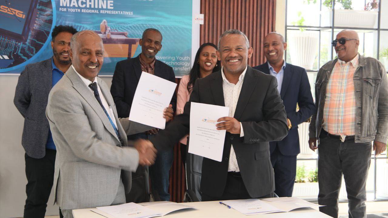 Space science and geospatial institute has handed over plasma and router CNC machines to five regions.